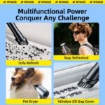 Quạt Cầm Tay Đa Năng 2-in-1 Kiêm Máy Hút Bụi RTAKO F71 (4000mAH, 90000RPM, Dual-Function) - Ảnh 8