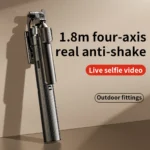 Gậy Selfie RTAKO H18LPRO (Compatible with 4.6" - 7.2", With Bluetooth Remote Control, Secondary handle, 270° tilt and 360° panoramic rotation, 1.8m height) - Ảnh 2