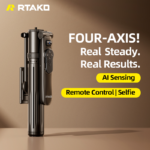 Gậy Selfie Tích Hợp Tripod RTAKO AI-M18 (360° Zoom Tracking, 175cm Length, Smart Quad-Axis Rotary Motor, MAX Dual CloudCam Zero Latency) - Ảnh 3