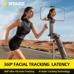 Gậy Selfie Tích Hợp Tripod RTAKO AI-M18 (360° Zoom Tracking, 175cm Length, Smart Quad-Axis Rotary Motor, MAX Dual CloudCam Zero Latency) - Ảnh 7