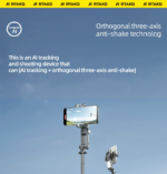 Gimbal cho điện thoại RTAKO Q19 (AI Tracking, Powerful anti-shake, 8H, 67cm Stretches, Professional beauty fill light) - Ảnh 6