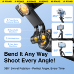 Gậy Selfie Tích Hợp Tripod RTAKO M17 Ultra (1.7m height, 360° Swivel Rotation, ShootMode Pro, with Remote Control) - Ảnh 3