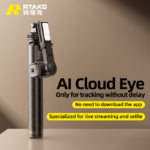 Gimbal cho điện thoại RTAKO Q19 (AI Tracking, Powerful anti-shake, 8H, 67cm Stretches, Professional beauty fill light) - Ảnh 2