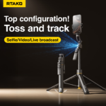 Gậy Selfie Tích Hợp Tripod RTAKO TT07 (360° AI face tracking, Douyin remote control, 170cm Extendable pole) - Ảnh 4